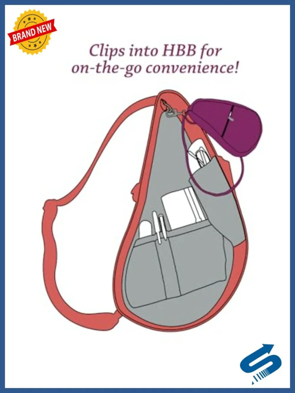 Nylon Ergonomic Crossbody Sling Bag with Adjustable Strap, Secure Zippered